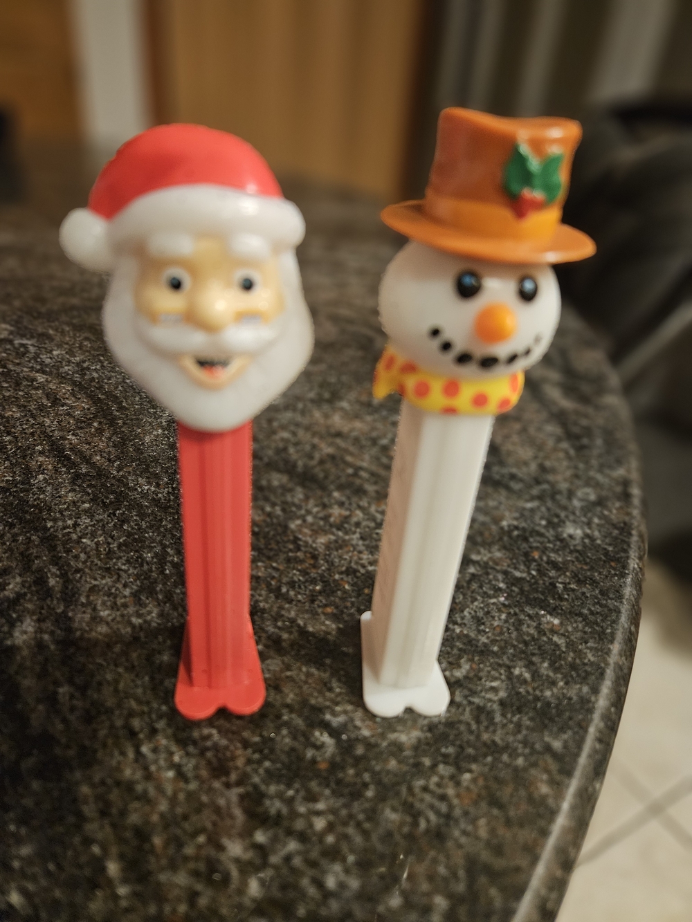 PEZ Holiday Vintage Santa and Snowman  Dispensers